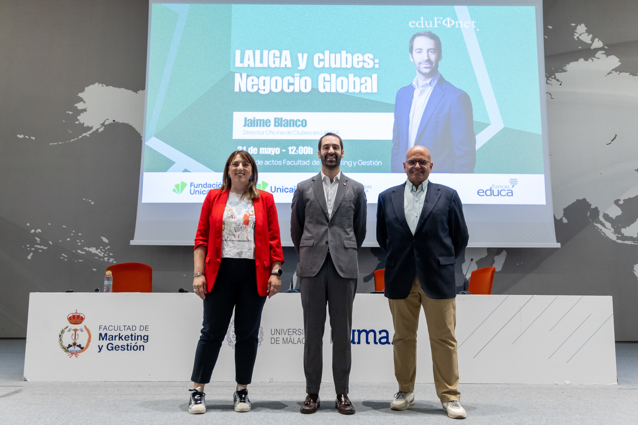 María del Mar Molina, Jaime Blanco y Daniel Ruiz